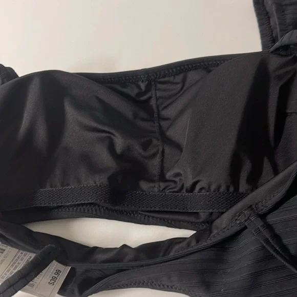 NWT Shade & Shore Sexy Cutout Bathing suit Black size M - Picture 4 of 7